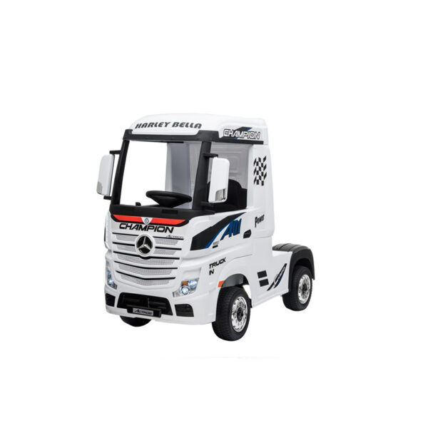 MERCEDES-BENZ ACTROS TRUCK, 2X12V-7AH ELECTRIC RIDE ON TOY - WHITE