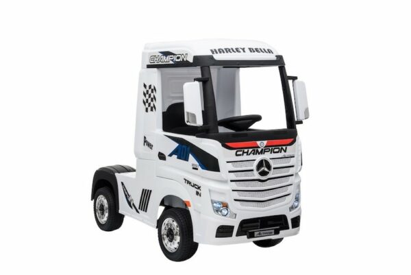 MERCEDES-BENZ ACTROS TRUCK, 2X12V-7AH ELECTRIC RIDE ON TOY - WHITE - Image 5