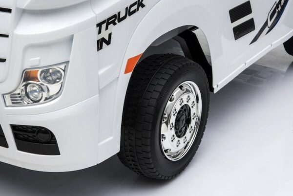 MERCEDES-BENZ ACTROS TRUCK, 2X12V-7AH ELECTRIC RIDE ON TOY - WHITE - Image 7