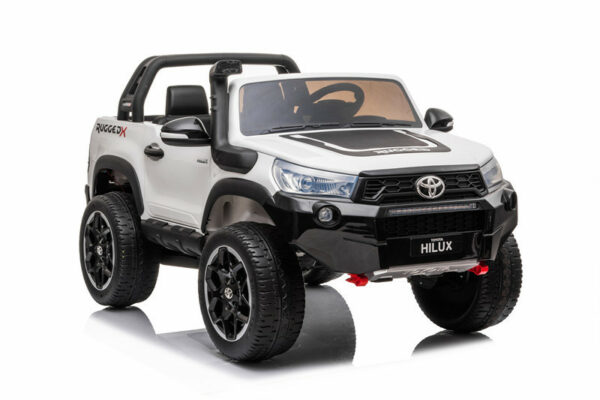 LICENSED TOYOTA HILUX RUGGED X  24V 2WD ELECTRIC RIDE ON CAR FOR KIDS (WHITE)