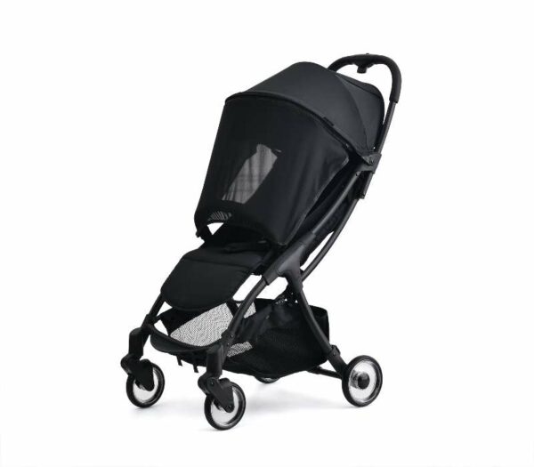 TINY WORLD COMPACT CABIN LIGHT WEIGHT BABY STROLLER BABY PRAM TRAVEL CARRY - BLACK - Image 2