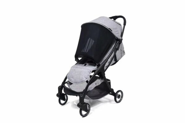 TINY WORLD COMPACT CABIN LIGHT WEIGHT BABY STROLLER BABY PRAM TRAVEL CARRY - GREY - Image 7