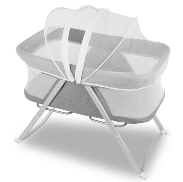 PORTABLE BABY CRIB - GREY - Image 2