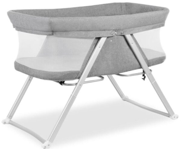 PORTABLE BABY CRIB - GREY