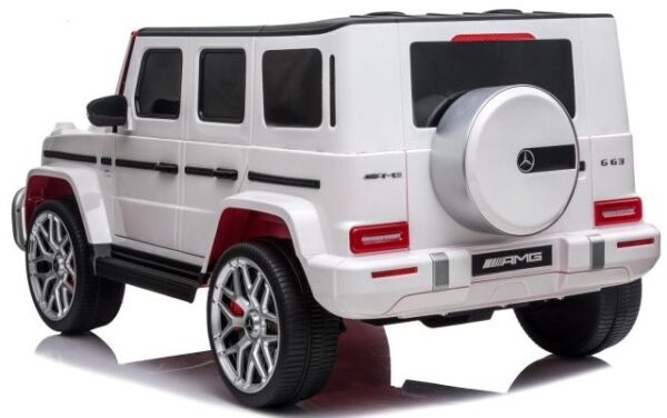 MERCEDES BENZ G63 AMG 24V - WHITE - GENUINE LICENSED 2 SEATER - Image 7