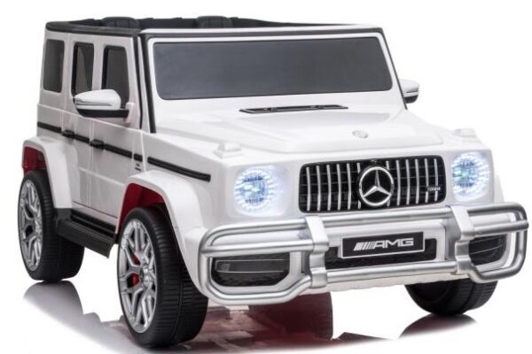 MERCEDES BENZ G63 AMG 24V - WHITE - GENUINE LICENSED 2 SEATER