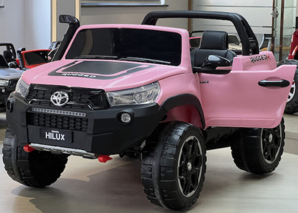 LICENSED TOYOTA HILUX RUGGED X  - 24V 2WD ELECTRIC RIDE ON CAR FOR KIDS - (PINK) - Image 4