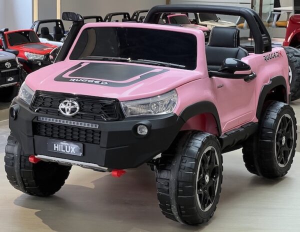 LICENSED TOYOTA HILUX RUGGED X  - 24V 2WD ELECTRIC RIDE ON CAR FOR KIDS - (PINK) - Image 9