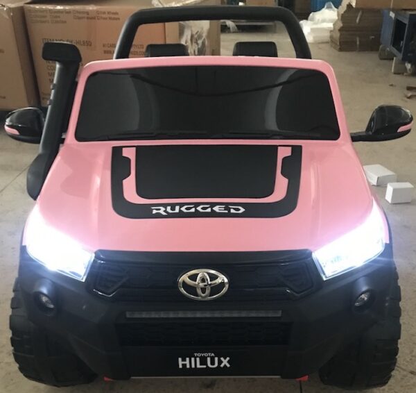 LICENSED TOYOTA HILUX RUGGED X  - 24V 2WD ELECTRIC RIDE ON CAR FOR KIDS - (PINK) - Image 7