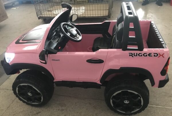 LICENSED TOYOTA HILUX RUGGED X  - 24V 2WD ELECTRIC RIDE ON CAR FOR KIDS - (PINK) - Image 6