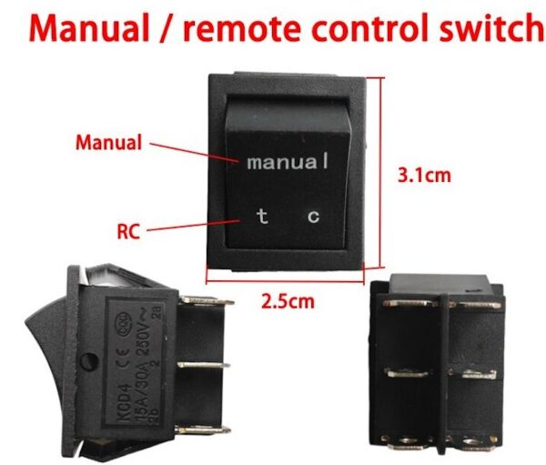MERCEDES-BENZ G55 AMG 6V-12V KIDS RIDE ON CAR MANUAL & REMOTE CONTROL SWITCH