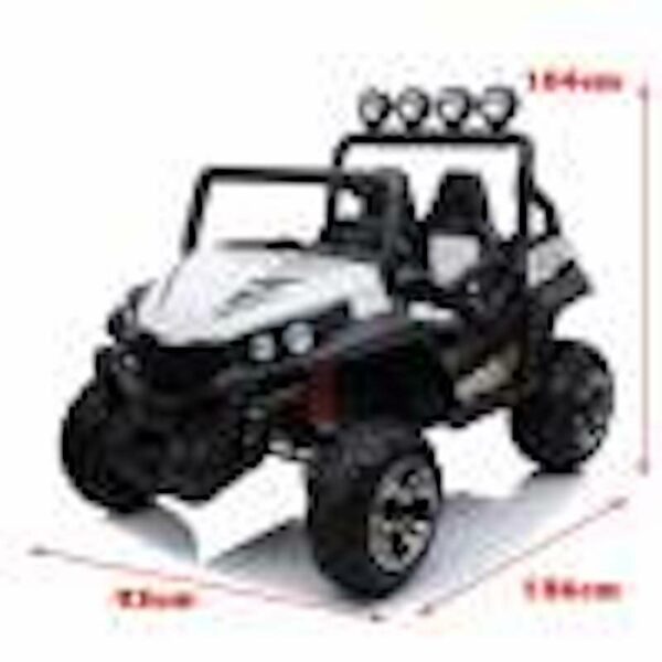 BEACH BUGGY SPEED 12V 2 SEATER ELECTRIC RIDE ON KIDS CAR - (WHITE) - Image 2