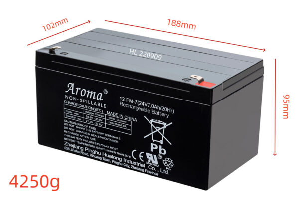 CAN -AM MAVERICK (24V BATTERY BOX WITH WIRES & 2X 24V-7AH BATTERY)