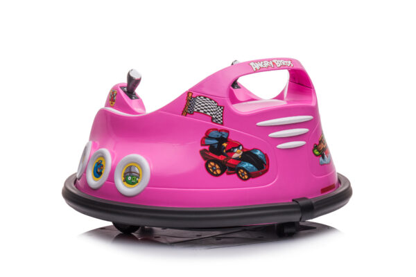KIDS BUMPER CAR 12V REMOTE CONTROL ELECTRIC RIDE ON TOY CAR W/360 DEGREE SPIN (PINK) - Image 5