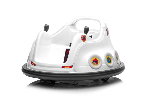 Kids Bumper Car 12V Remote Control Electric Ride On Toy Car W/360 Degree Spin (WHITE)