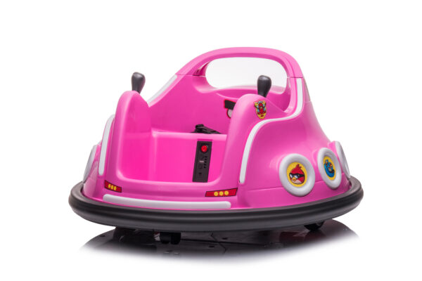 KIDS BUMPER CAR 12V REMOTE CONTROL ELECTRIC RIDE ON TOY CAR W/360 DEGREE SPIN (PINK) - Image 3